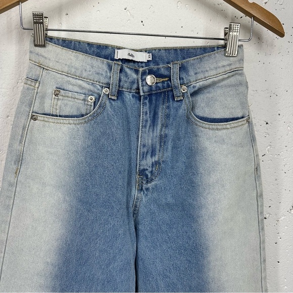 Adika size XS High Wide Leg Raw Hem Ankle Jeans - Picture 10 of 14